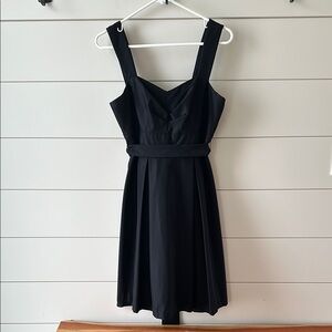 WHBM Black A-line Sleeveless Dress